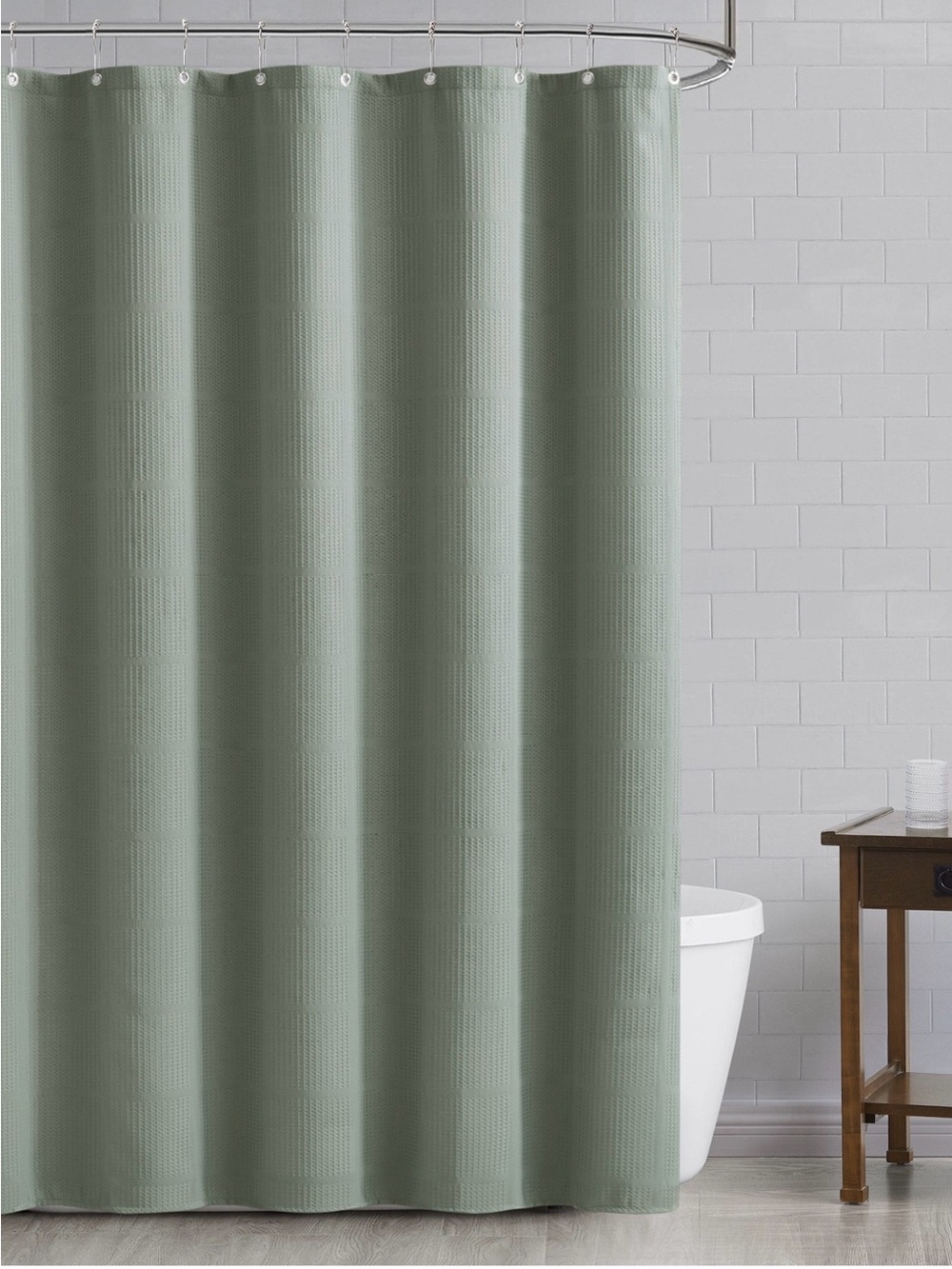 Nuevo Spa 5 Piece Bath Set Green Textured Shower